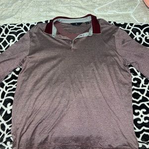 RED LONG SLEVE POLO HARRY SHAFFNER MARX